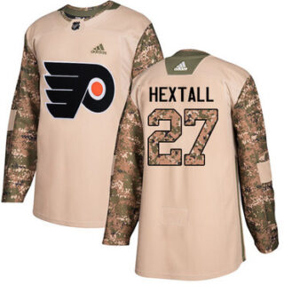 Youth Philadelphia Flyers #27 Ron Hextall Camo Authentic 2017 Veterans Day Stitched NHL Jersey