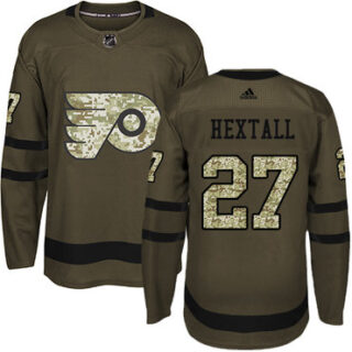Youth Philadelphia Flyers #27 Ron Hextall Green Salute to Service Stitched NHL Jersey