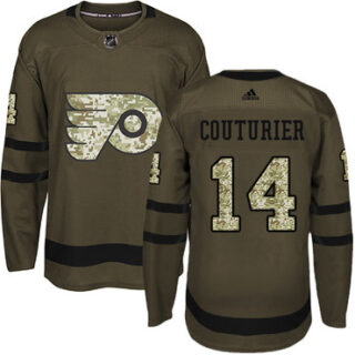 Youth Philadelphia Flyers #14 Sean Couturier Green Salute to Service Stitched NHL Jersey