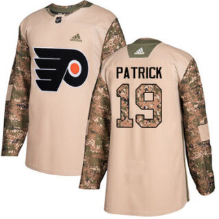 Youth Philadelphia Flyers #19 Nolan Patrick Camo Authentic 2017 Veterans Day Stitched NHL Jersey