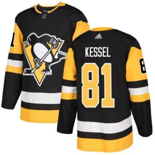 Youth Pittsburgh Penguins #81 Phil Kessel Black Home Authentic Stitched NHL Jersey