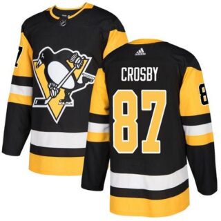 Youth Pittsburgh Penguins #87 Sidney Crosby Black Home Authentic Stitched NHL Jersey