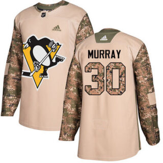 Youth Pittsburgh Penguins #30 Matt Murray Camo Authentic 2017 Veterans Day Stitched NHL Jersey