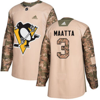 Youth Pittsburgh Penguins #3 Olli Maatta Camo Authentic 2017 Veterans Day Stitched NHL Jersey