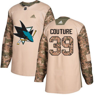 Youth San Jose Sharks #39 Logan Couture Camo Authentic 2017 Veterans Day Stitched NHL Jersey
