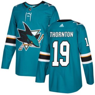 Youth San Jose Sharks #19 Joe Thornton Teal Home Authentic Stitched NHL Jersey