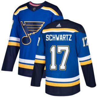 Youth St. Louis Blues #17 Jaden Schwartz Blue Home Authentic Stitched NHL Jersey