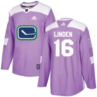Youth Vancouver Canucks #16 Trevor Linden Purple Authentic Fights Cancer Stitched NHL Jersey