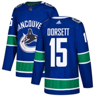 Youth Vancouver Canucks #15 Derek Dorsett Blue Home Authentic Stitched NHL Jersey
