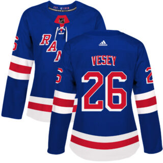 Women's New York Rangers #26 Jimmy Vesey Royal Blue Home Authentic Stitched NHL Jersey
