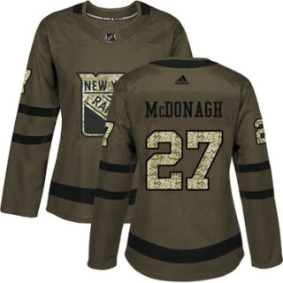 Women's New York Rangers #27 Ryan McDonagh Green Salute to Service Stitched NHL Jersey