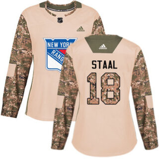 Women's New York Rangers #18 Marc Staal Camo Authentic 2017 Veterans Day Stitched NHL Jersey