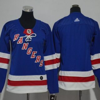 Women's New York Rangers Blank Royal Blue Home Authentic Stitched NHL Jersey