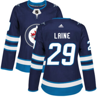 Women's Winnipeg Jets #29 Patrik Laine Navy Blue Home Authentic Stitched NHL Jersey