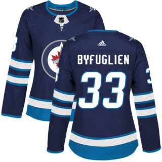 Women's Winnipeg Jets #33 Dustin Byfuglien Navy Blue Home Authentic Stitched NHL Jersey