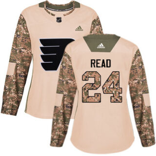 Women's Philadelphia Flyers #24 Matt Read Camo Authentic 2017 Veterans Day Stitched NHL Jersey
