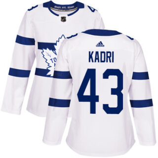 Women's Toronto Maple Leafs #43 Nazem Kadri White Authentic 2018 Stadium Series Stitched NHL Jersey
