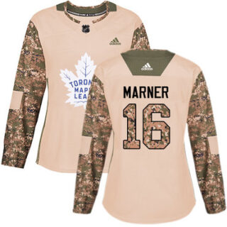 Women's Toronto Maple Leafs #16 Mitchell Marner Camo Authentic 2017 Veterans Day Stitched NHL Jersey
