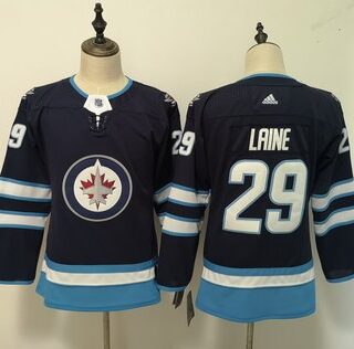 Women's Winnipeg Jets #29 Patrik Laine Navy Jersey