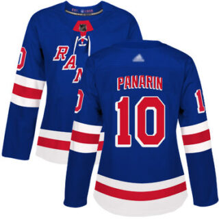 Women's New York Rangers #10 Artemi Panarin Royal Blue Home Authentic Stitched Hockey Jersey