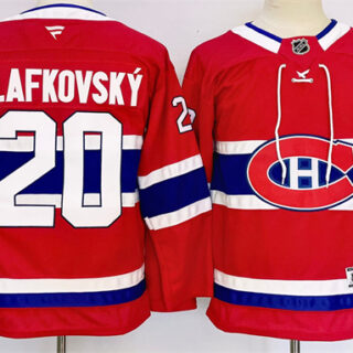 Youth Montreal Canadiens #20 Juraj Slafkovsky Red 2024-25 Stitched Jersey