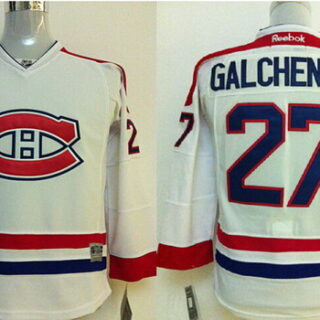 Youth Montreal Canadiens #27 Alex Galchenyuk White Jersey