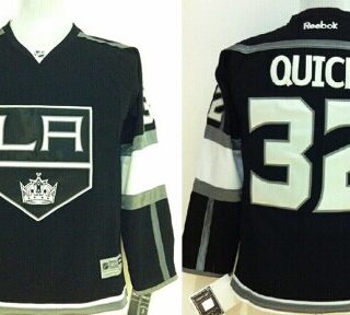 Youth Los Angeles Kings #32 Jonathan Quick Black Jersey