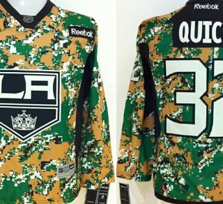 Youth Los Angeles Kings #32 Jonathan Quick 2014 Camo Jersey