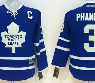 Youth Toronto Maple Leafs #3 Dion Phaneuf Blue Jersey