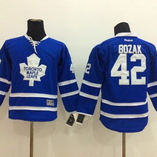 Youth Toronto Maple Leafs #42 Tyler Bozak Blue Jersey