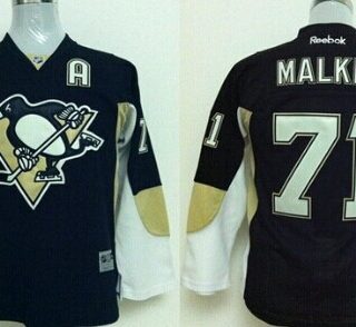 Youth Pittsburgh Penguins #71 Evgeni Malkin Black Jersey