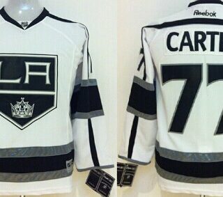 Youth Los Angeles Kings #77 Jeff Carter White Jersey