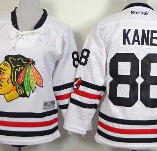 Youth Chicago Blackhawks #88 Patrick Kane 2015 Winter Classic White Jersey