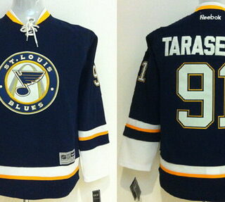 Youth St. Louis Blues #91 Vladimir Tarasenko Navy Blue Third Jersey