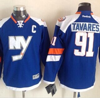 Youth New York Islanders #91 John Tavares 2014 Stadium Series Blue Jersey
