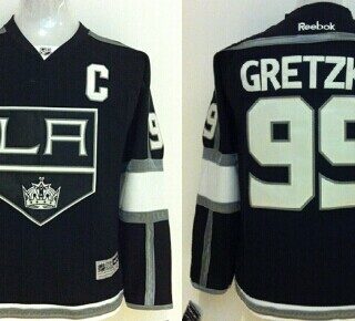 Youth Los Angeles Kings #99 Wayne Gretzky Black Jersey