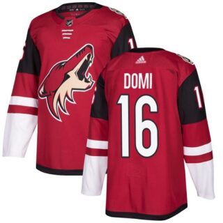 Youth Arizona Coyotes #16 Max Domi Maroon Home Authentic Stitched NHL Jersey