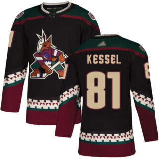 Youth Arizona Coyotes #81 Phil Kessel Black Alternate Authentic Stitched Hockey Jersey