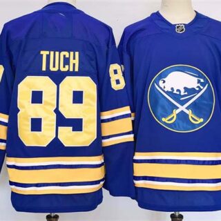 Men's Buffalo Sabres #89 Alex Tuch Blue 2024-25 Stitched Jersey