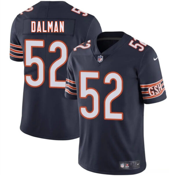 Men's Chicago Bears #52 Drew Dalman Navy 2025 Vapor Stitched Football Jersey