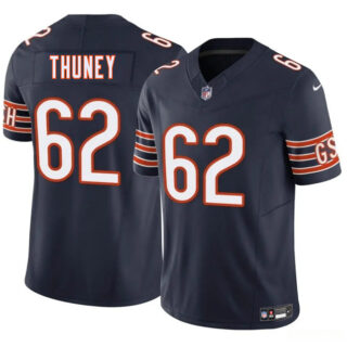 Men's Chicago Bears #62 Joe Thuney Navy 2025 F.U.S.E. Vapor Stitched Football Jersey