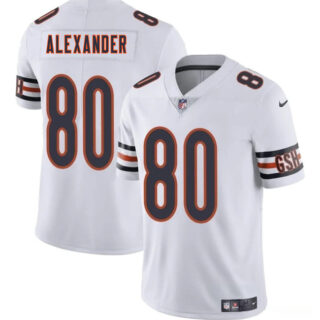 Men's Chicago Bears #80 Maurice Alexander White 2025 Vapor Stitched Football Jersey