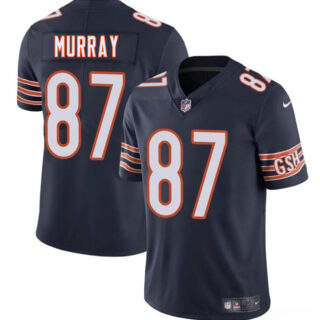 Men's Chicago Bears #87 Jordan Murray Navy 2025 Vapor Stitched Football Jersey