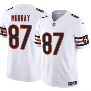 Men's Chicago Bears #87 Jordan Murray White 2025 F.U.S.E. Vapor Stitched Football Jersey