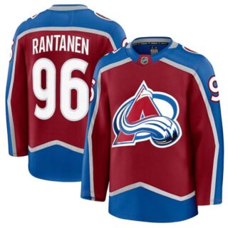 Men's Colorado Avalanche #96 Mikko Rantanen Burgundy 2024-25 Home Stitched Jersey