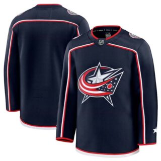 Men's Columbus Blue Jackets Blank Navy 2024-25 Home Stitched Hockey Jersey