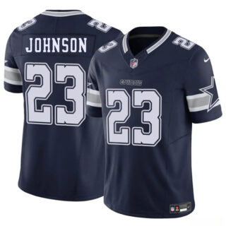 Men's Dallas Cowboys #23 Buddy Johnson Navy 2025 F.U.S.E Vapor Untouchable Limited Stitched Football Jersey