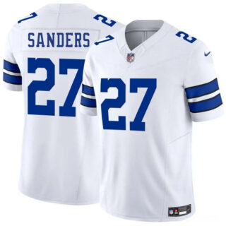 Men's Dallas Cowboys #27 Miles Sanders White 2025 F.U.S.E Vapor Untouchable Limited Stitched Football Jersey