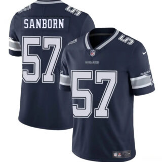 Men's Dallas Cowboys #57 Jack Sanborn Navy Blue 2025 Vapor Untouchable Limited Stitched Football Jersey