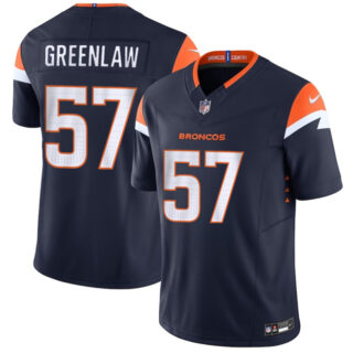 Men's Denver Broncos #57 Dre Greenlaw Navy 2024 F.U.S.E. Alternate Vapor Limited Stitched Football Jersey